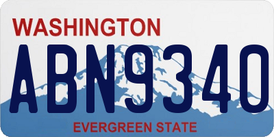 WA license plate ABN9340