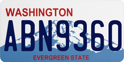 WA license plate ABN9360