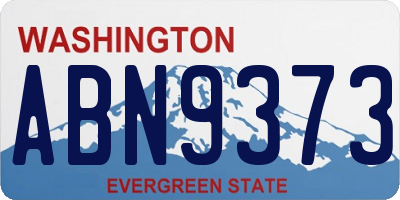 WA license plate ABN9373