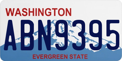 WA license plate ABN9395