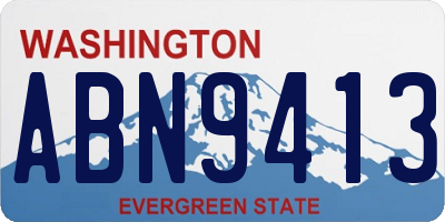 WA license plate ABN9413