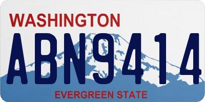 WA license plate ABN9414