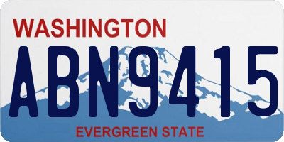 WA license plate ABN9415