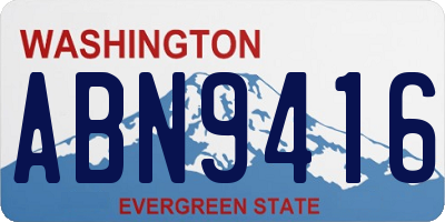 WA license plate ABN9416