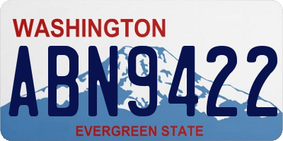 WA license plate ABN9422