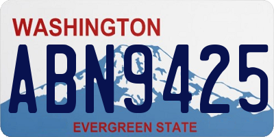 WA license plate ABN9425
