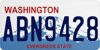 WA license plate ABN9428
