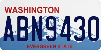 WA license plate ABN9430