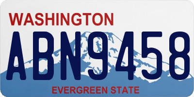 WA license plate ABN9458