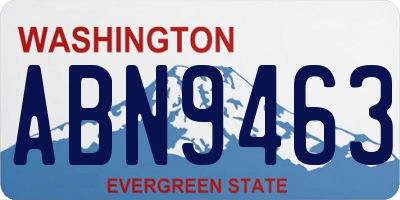 WA license plate ABN9463