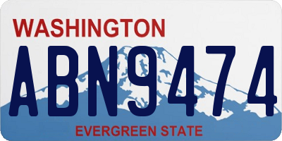 WA license plate ABN9474