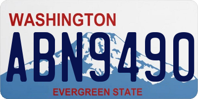 WA license plate ABN9490