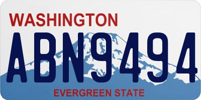 WA license plate ABN9494