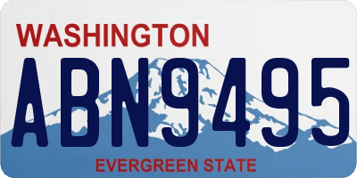 WA license plate ABN9495