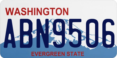 WA license plate ABN9506