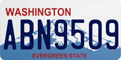 WA license plate ABN9509