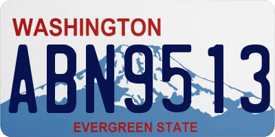 WA license plate ABN9513
