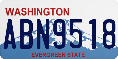 WA license plate ABN9518