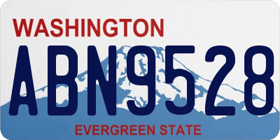 WA license plate ABN9528