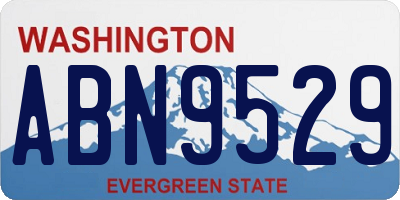 WA license plate ABN9529
