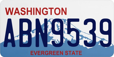 WA license plate ABN9539