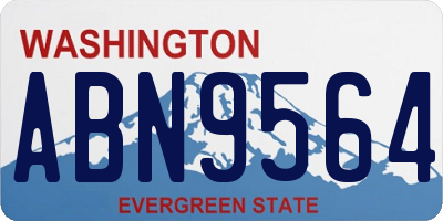 WA license plate ABN9564