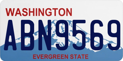 WA license plate ABN9569