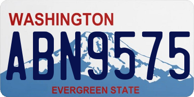 WA license plate ABN9575