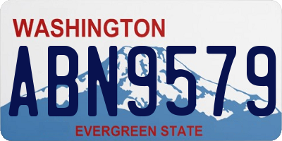 WA license plate ABN9579