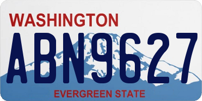 WA license plate ABN9627
