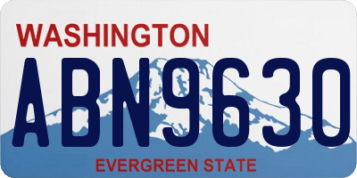 WA license plate ABN9630