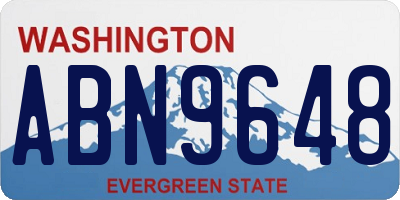 WA license plate ABN9648