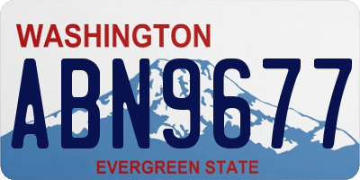 WA license plate ABN9677
