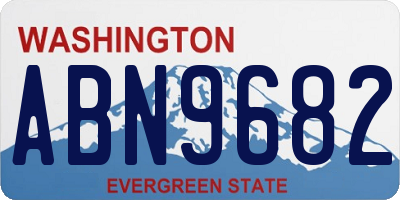 WA license plate ABN9682