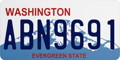 WA license plate ABN9691