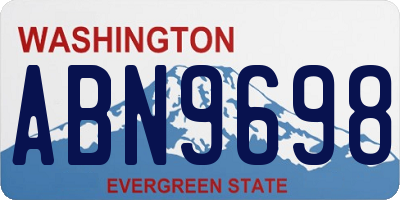 WA license plate ABN9698