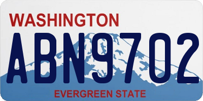 WA license plate ABN9702