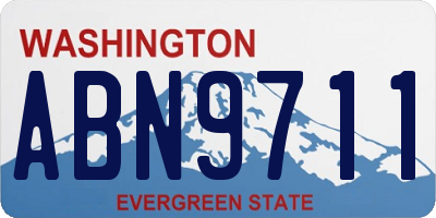 WA license plate ABN9711