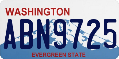 WA license plate ABN9725