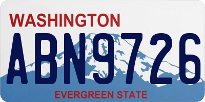 WA license plate ABN9726