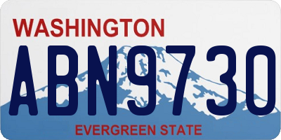 WA license plate ABN9730