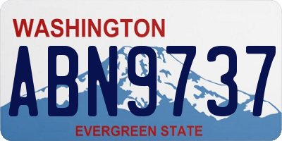 WA license plate ABN9737