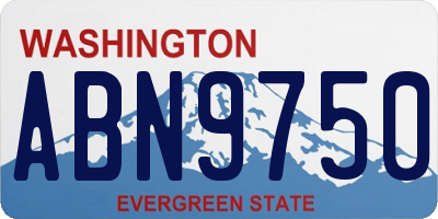 WA license plate ABN9750