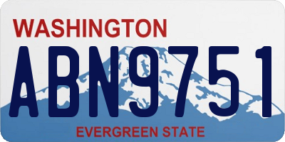 WA license plate ABN9751