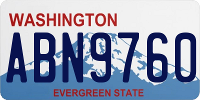 WA license plate ABN9760