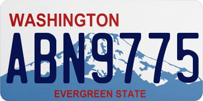 WA license plate ABN9775