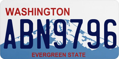 WA license plate ABN9796