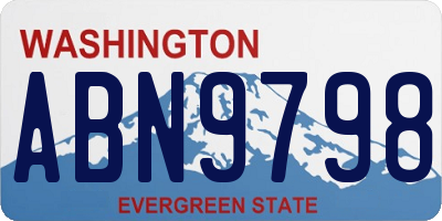 WA license plate ABN9798