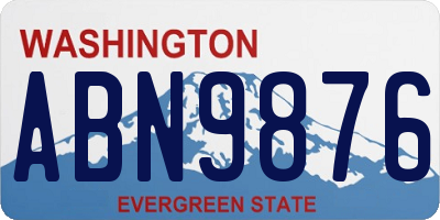 WA license plate ABN9876