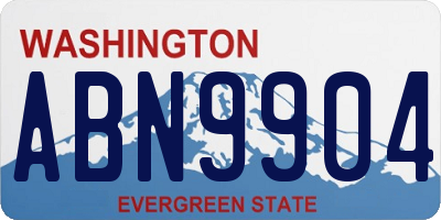 WA license plate ABN9904